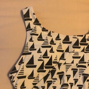 Women’s M Bleu Ice One-piece, high-neck swimsuit